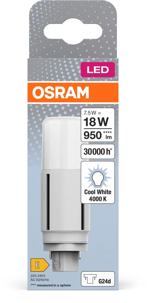 LED LAMP OSRAM 7,5W EM 840 G24D 