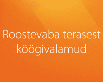 Roostevaba terasest köögivalamud