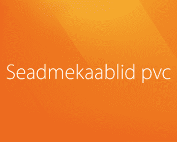 Seadmekaablid PVC