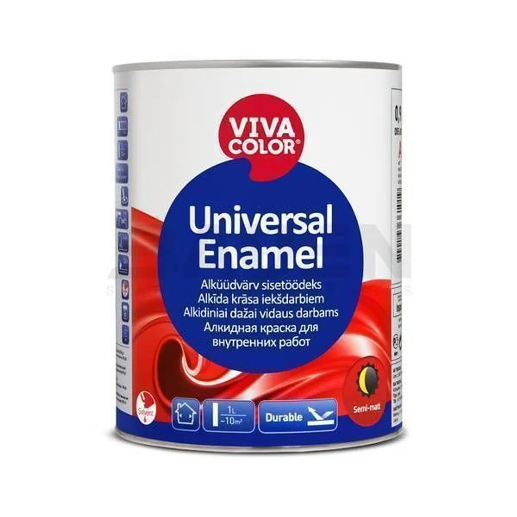 VÄRV VIVATOP/UNIVERSAL ENAMEL O,9L A POOLMATT
