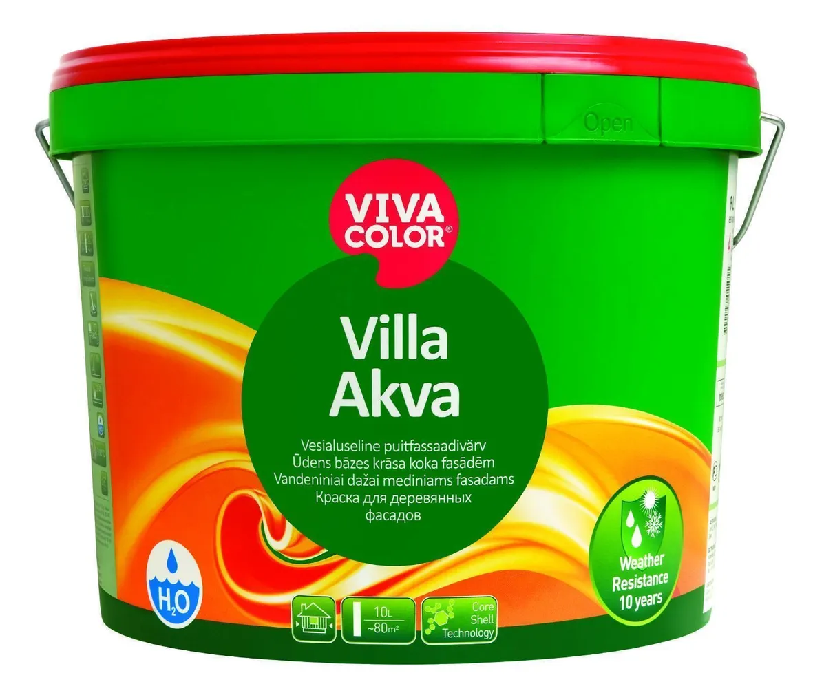 VÄRV VILLA AKVA VALGE 9L A MATT