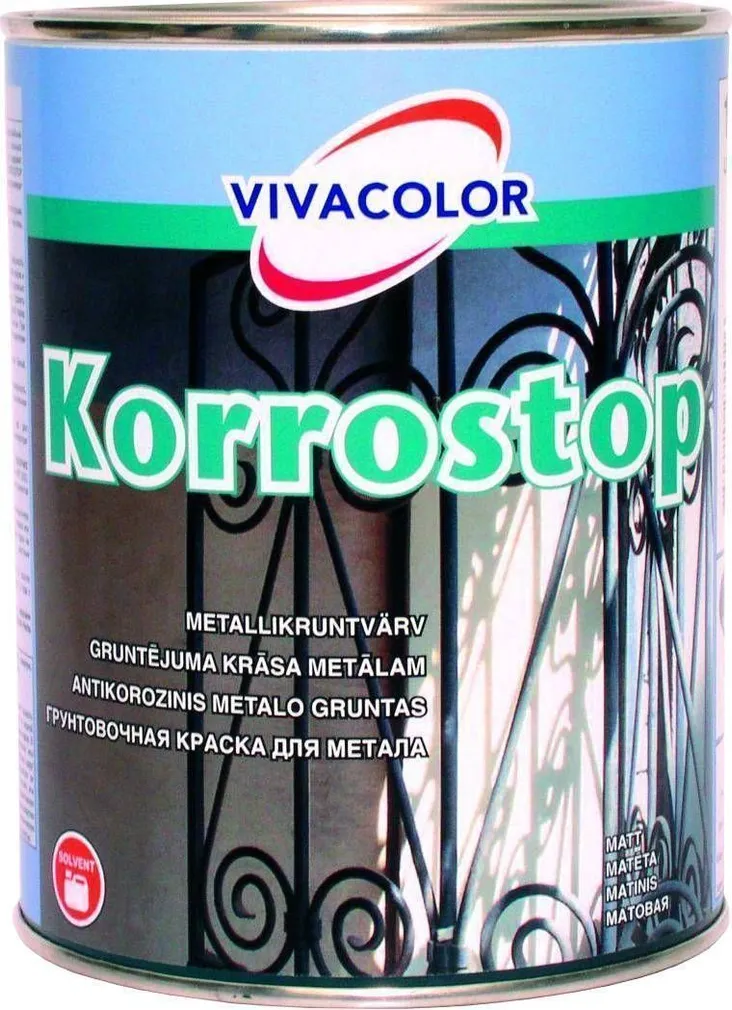 VÄRV UNIVERSAL KORROSTOP HALL 1L METALLIKRUNT