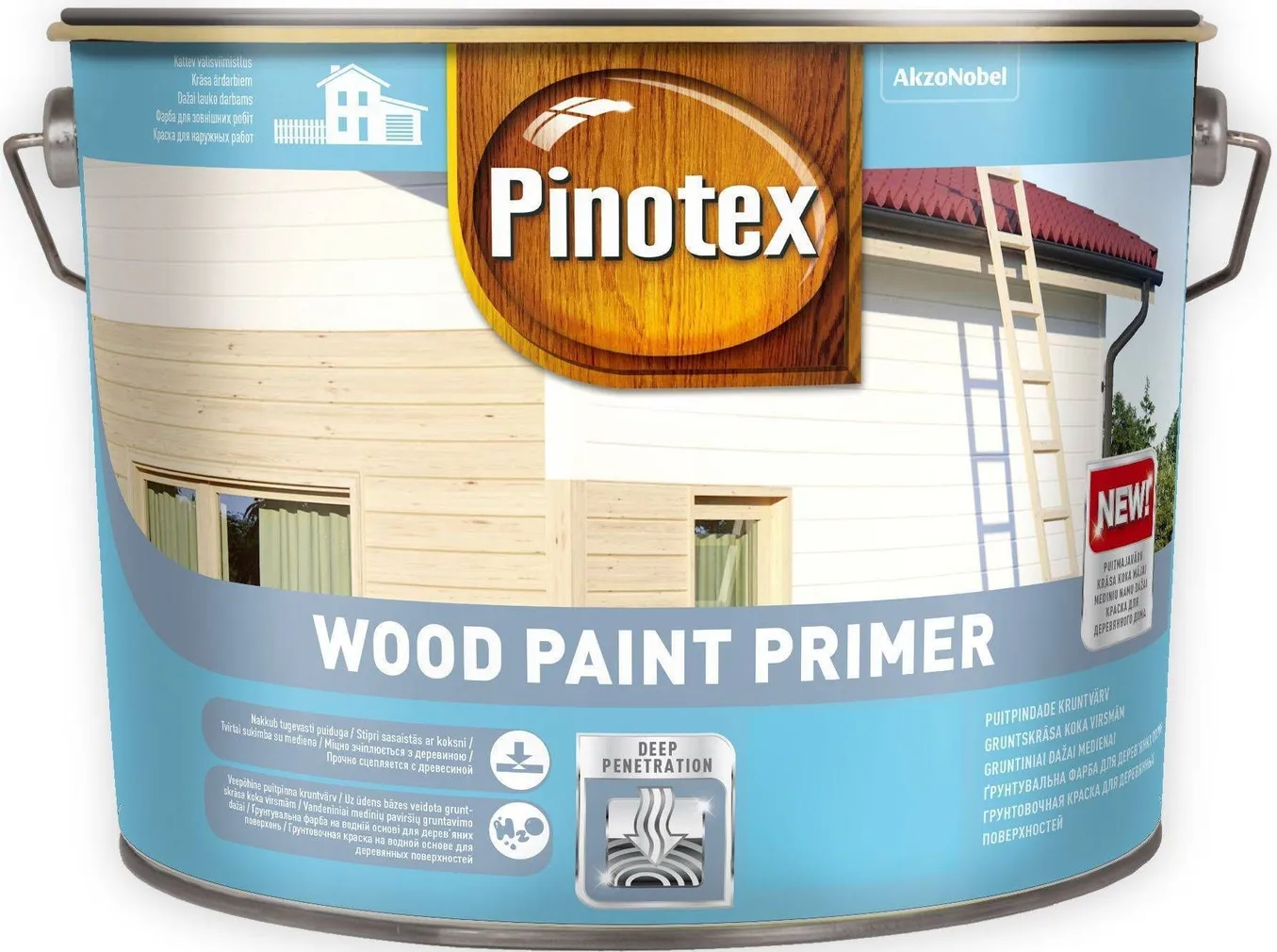 KRUNTVÄRV PINOTEX WOOD PAINT PRIMER 10L VALGE MATT