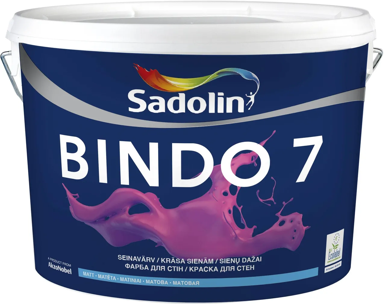 SEINAVÄRV SADOLIN BINDO 7 10L VALGE MATT