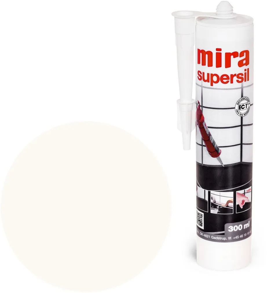 SANITAARSILIKON MIRA SUPERSIL 300ML 100 VALGE