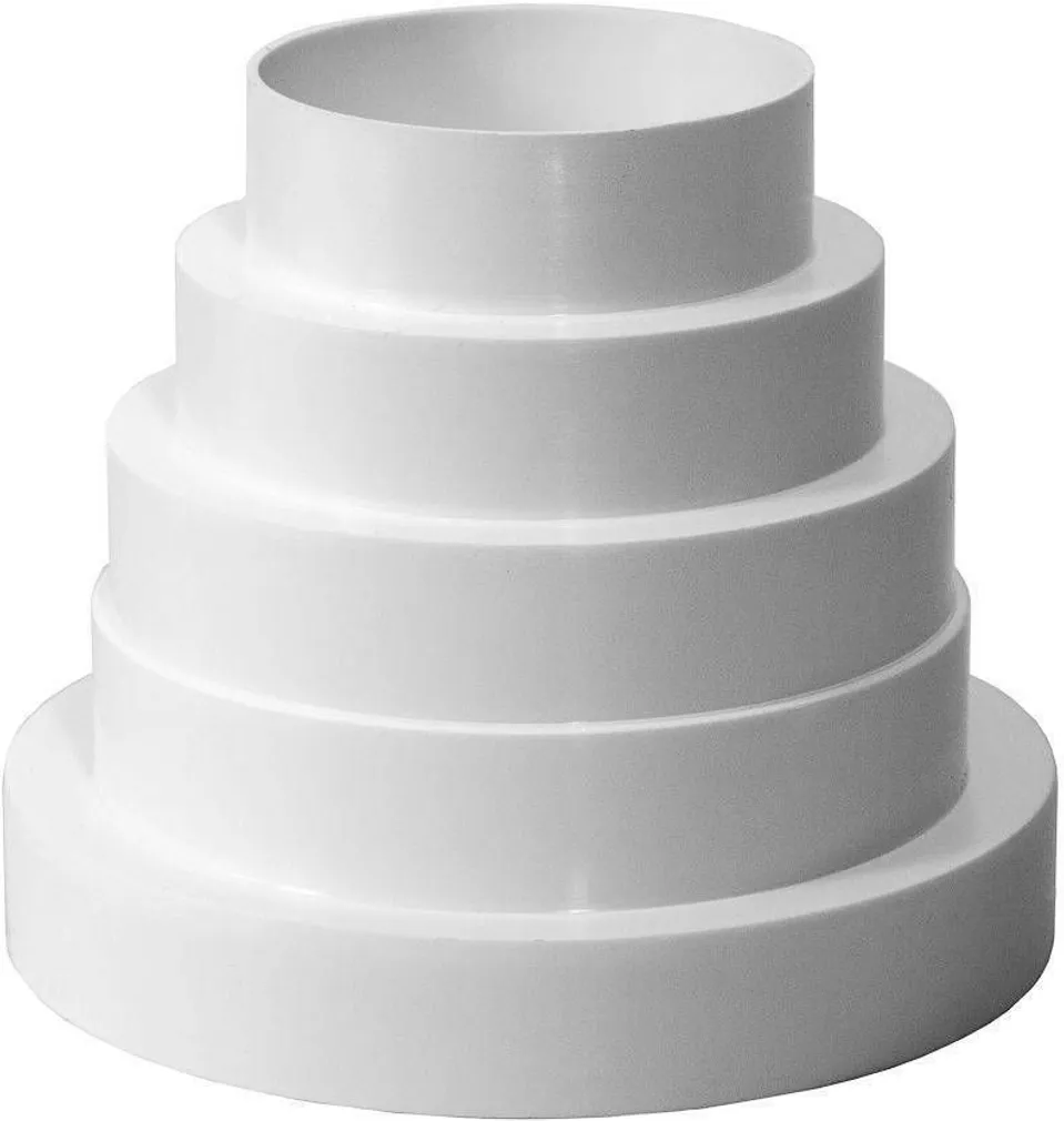 ÜLEMINEK 80/100/125/150MM PLAST VALGE