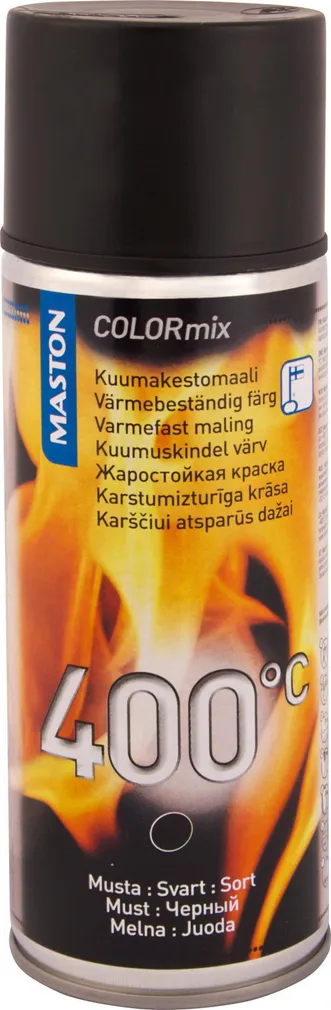 AEROSOOLVÄRV KUUMAK.MUST 400ML