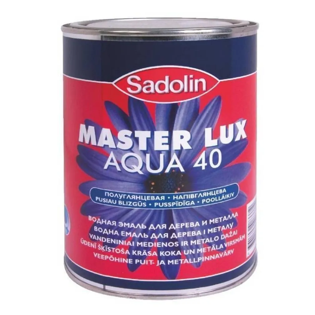 VÄRV MASTER LUX AQUA 40 BW 1L VALGE