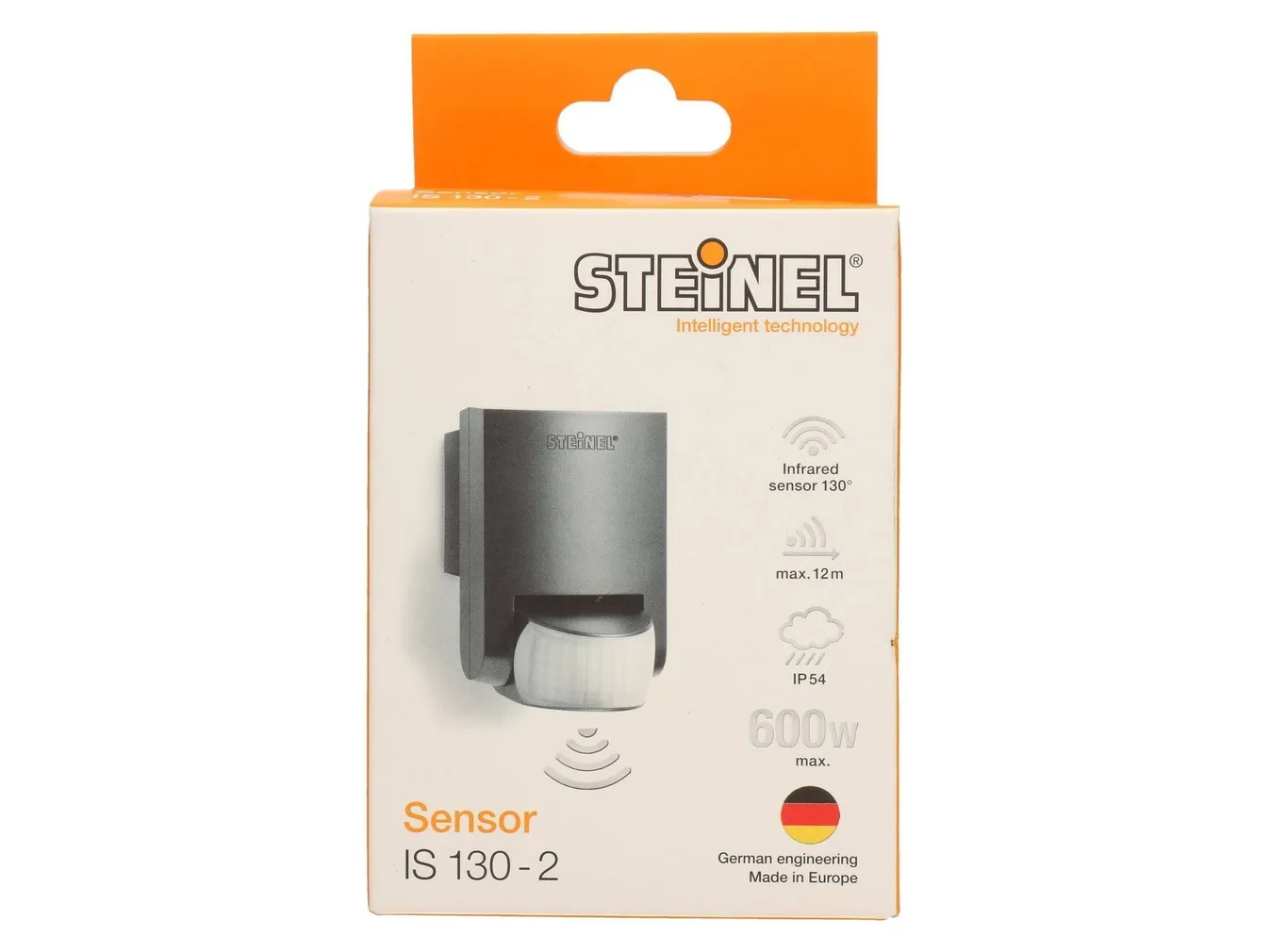LIIKUMISANDUR 600W MUST IS 130-2 IP54 INFRAPUNA STEINEL