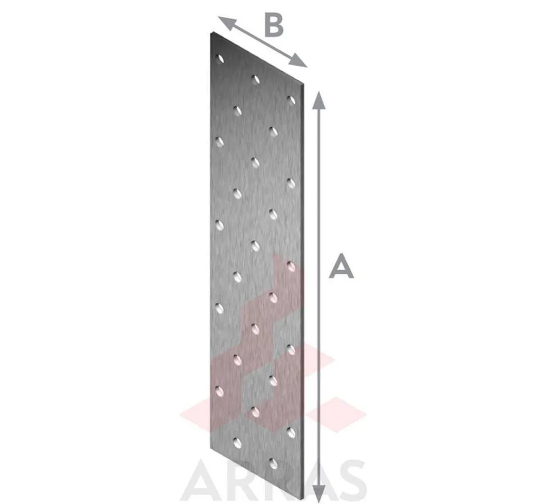 NAELUTUSPLAAT 20X80X2,0 ZN