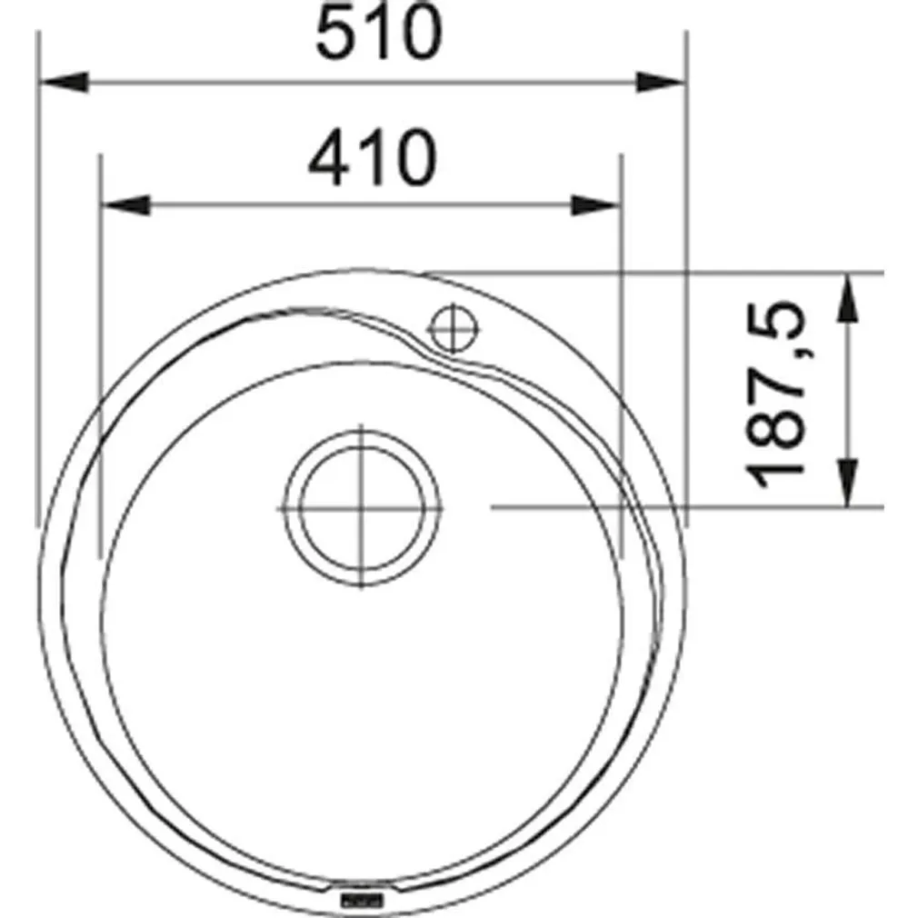 VALAMU FRANKE RONDA RON610-41 ROOSTEVABA Ø510X180MM SIIDMATT