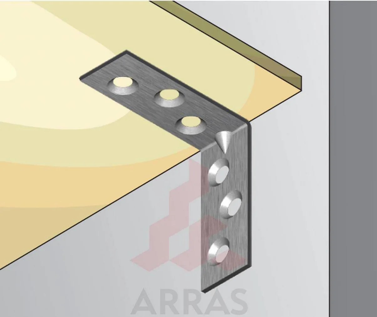 MÖÖBLINURK ARRAS 40X40X15X2,0 ZN