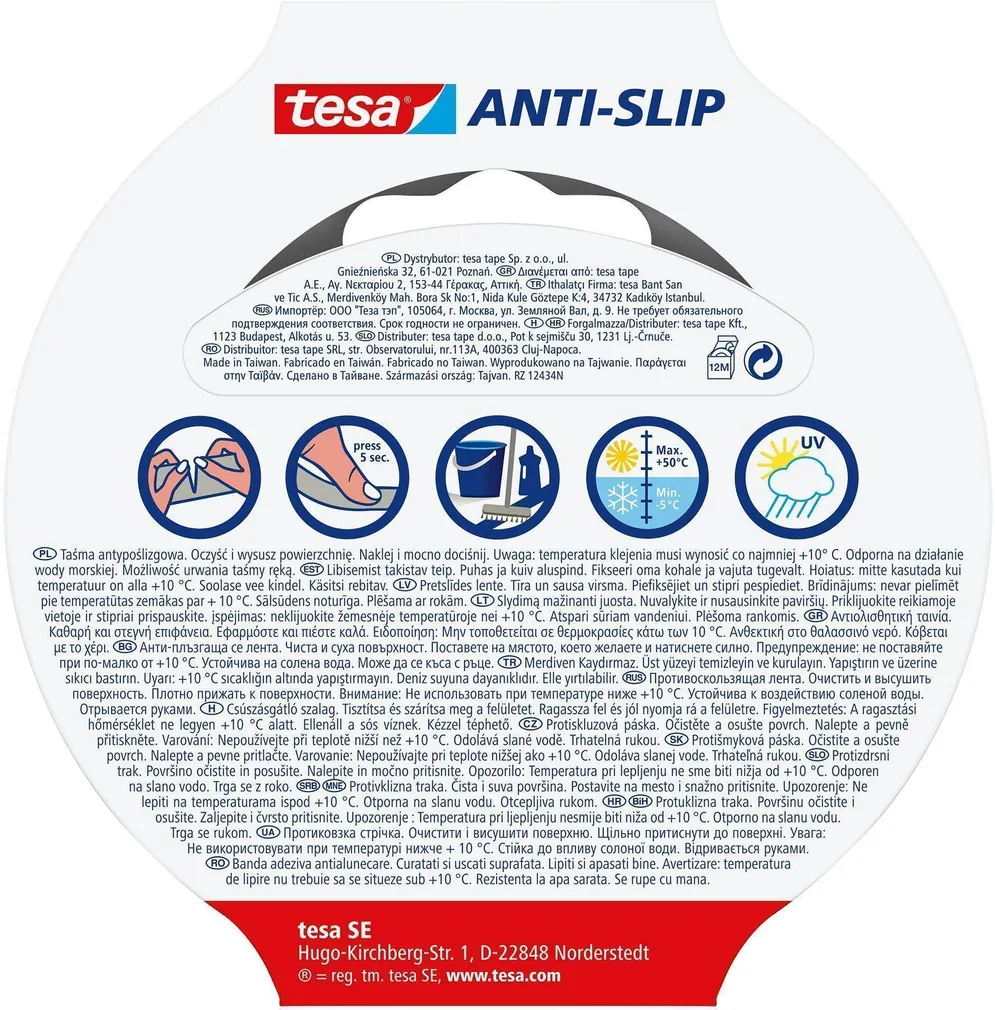 TEIP LIBISEMIST TAKISTAV 5 M X 25 MM MUST
