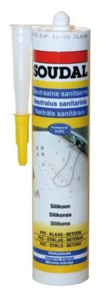 SANITAARSILIKOON SILIRUB 2S VÄRVITU 310ML