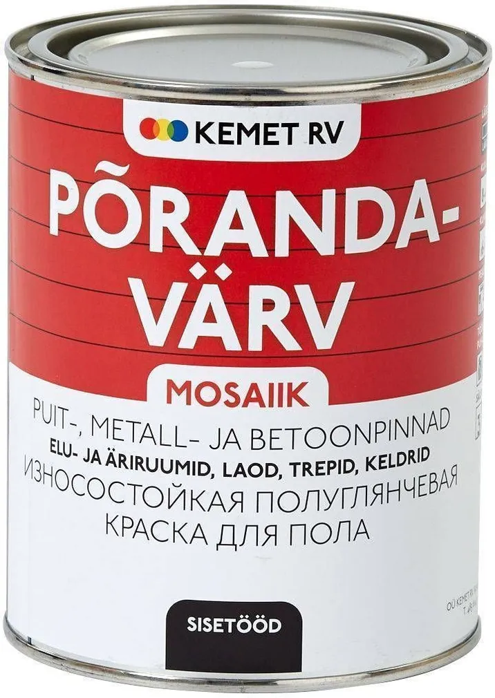 PÕRANDAVÄRV KEMET RV MOSAIIK 1L PRUUN