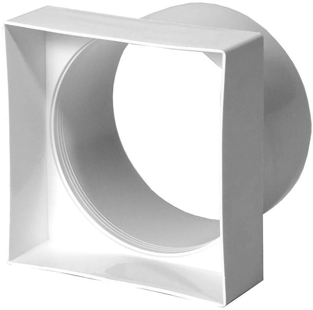 VENTILATSIOONI ADAPTER 100X100 Ø100