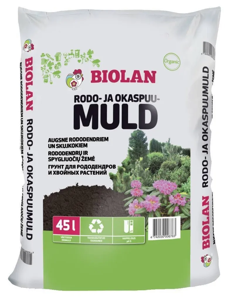 MULD RODODENDRONITE JA OKASPUUDE BIOLAN 45L