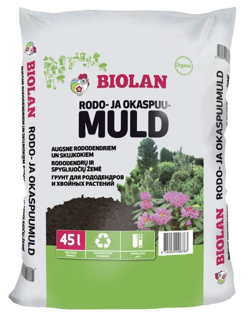 MULD RODODENDRONITE JA OKASPUUDE BIOLAN 45L
