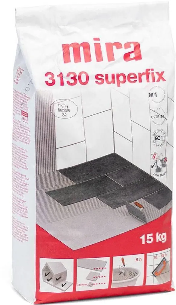 PLAADISEGU MIRA 3130 SUPERFIX VALGE 15KG