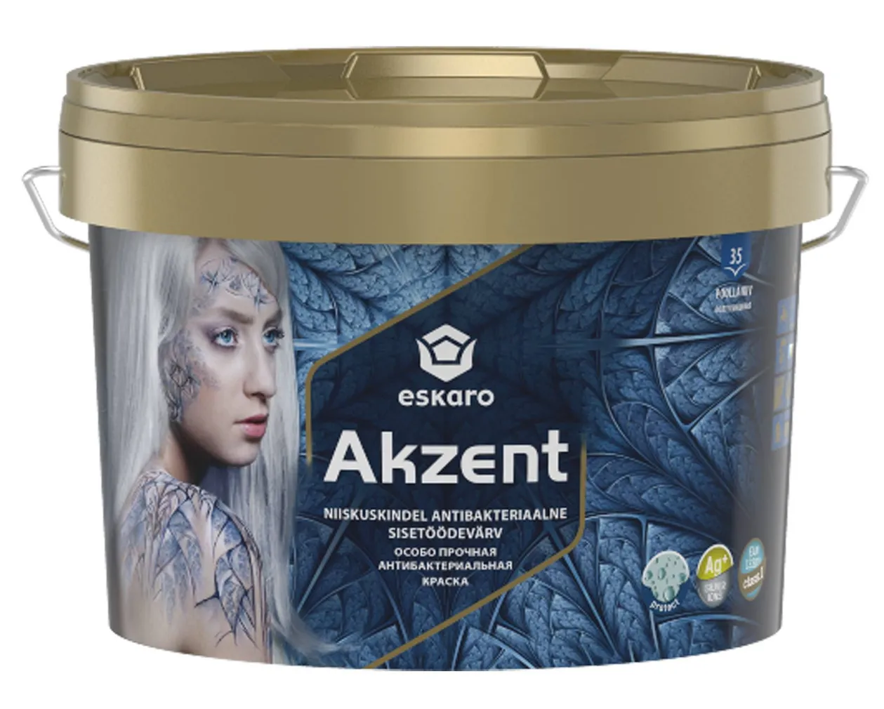 VÄRV AKZENT VALGE 2,7L POOLMATT