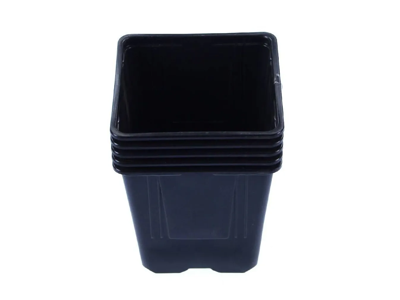 NELIKANTPOTID TEKU 11X11X12CM MUST 5TK PAKIS