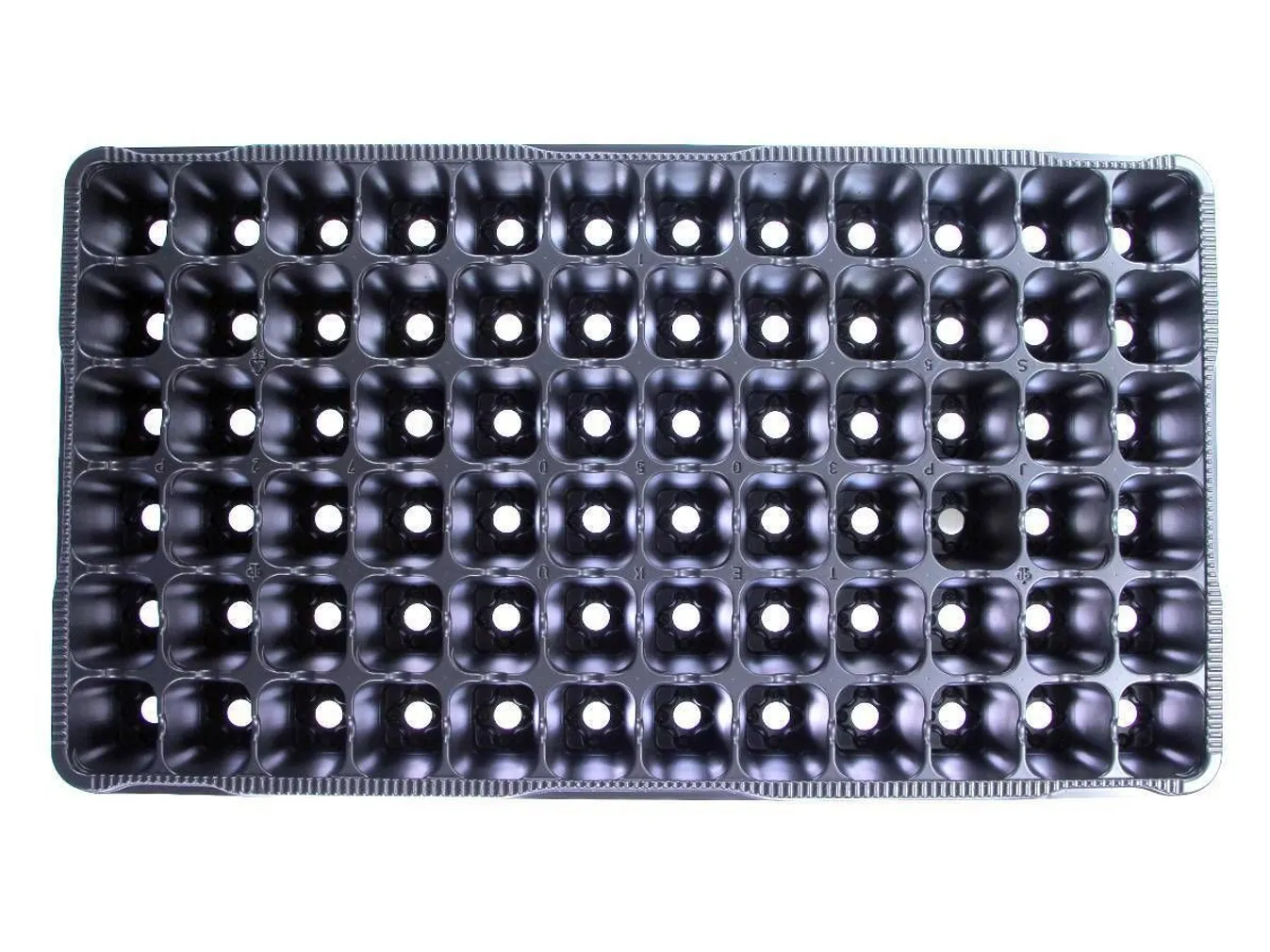 KÜLVIKASSETT TEKU MINIFLOR, 72 KOHTA, MUST