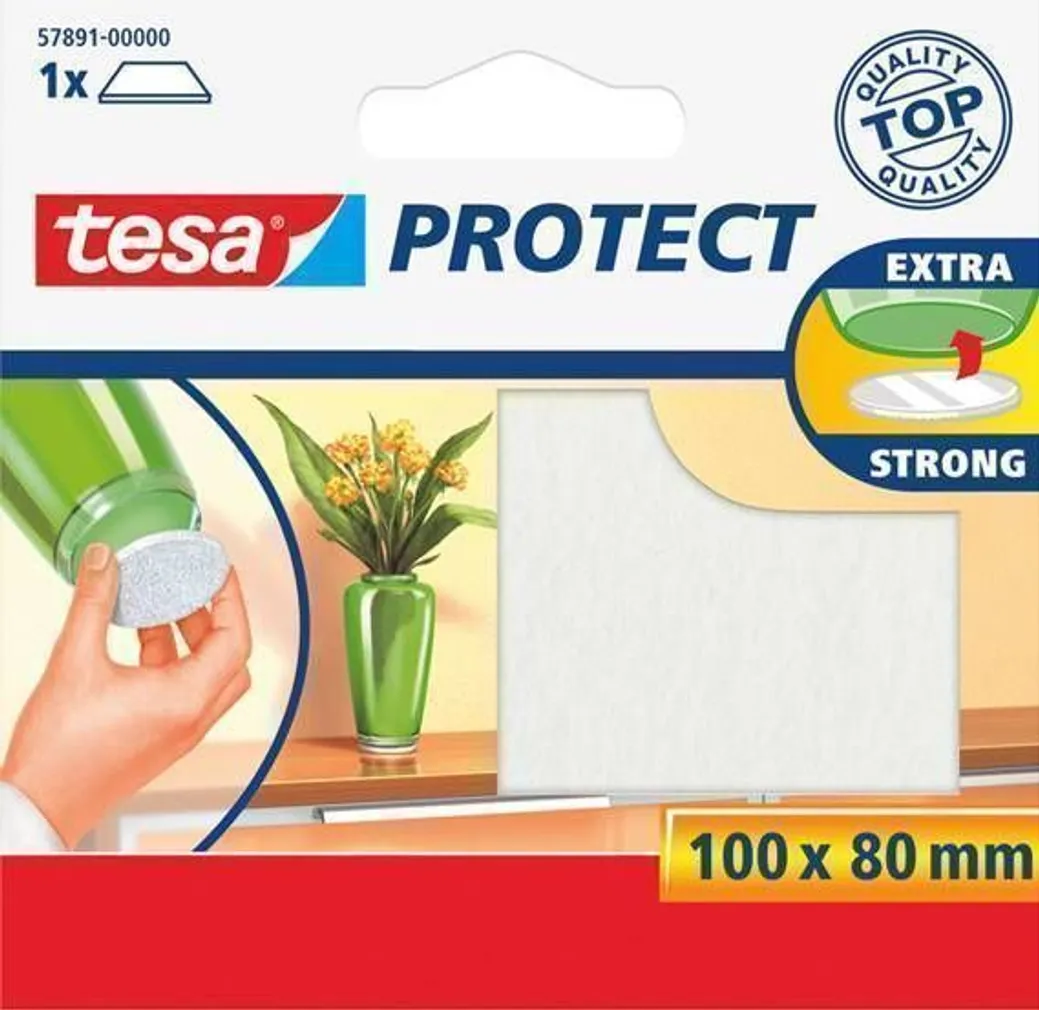 ISELIIMUV VILTPEHMENDUS TESA VALGE 100X80MM