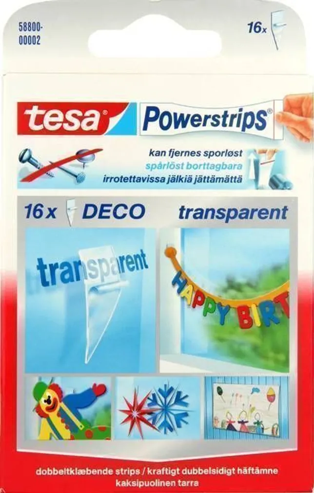 KAHEPOOLNE KLEEPS DECO-STRIPS 16TK TRANS