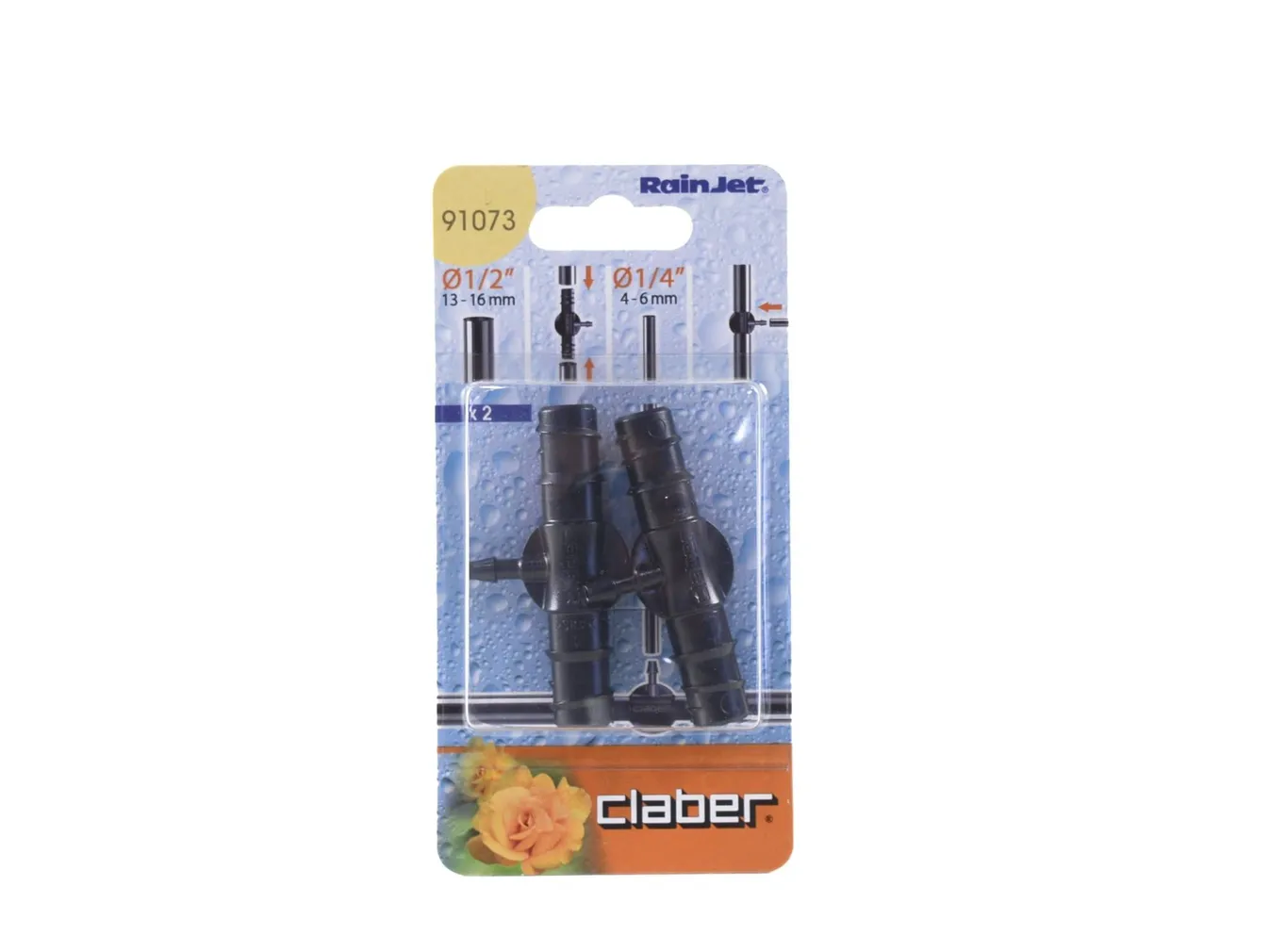 KOLMIK CLABER 1/2"-1/4"-1/2" HARGNEMISEKS