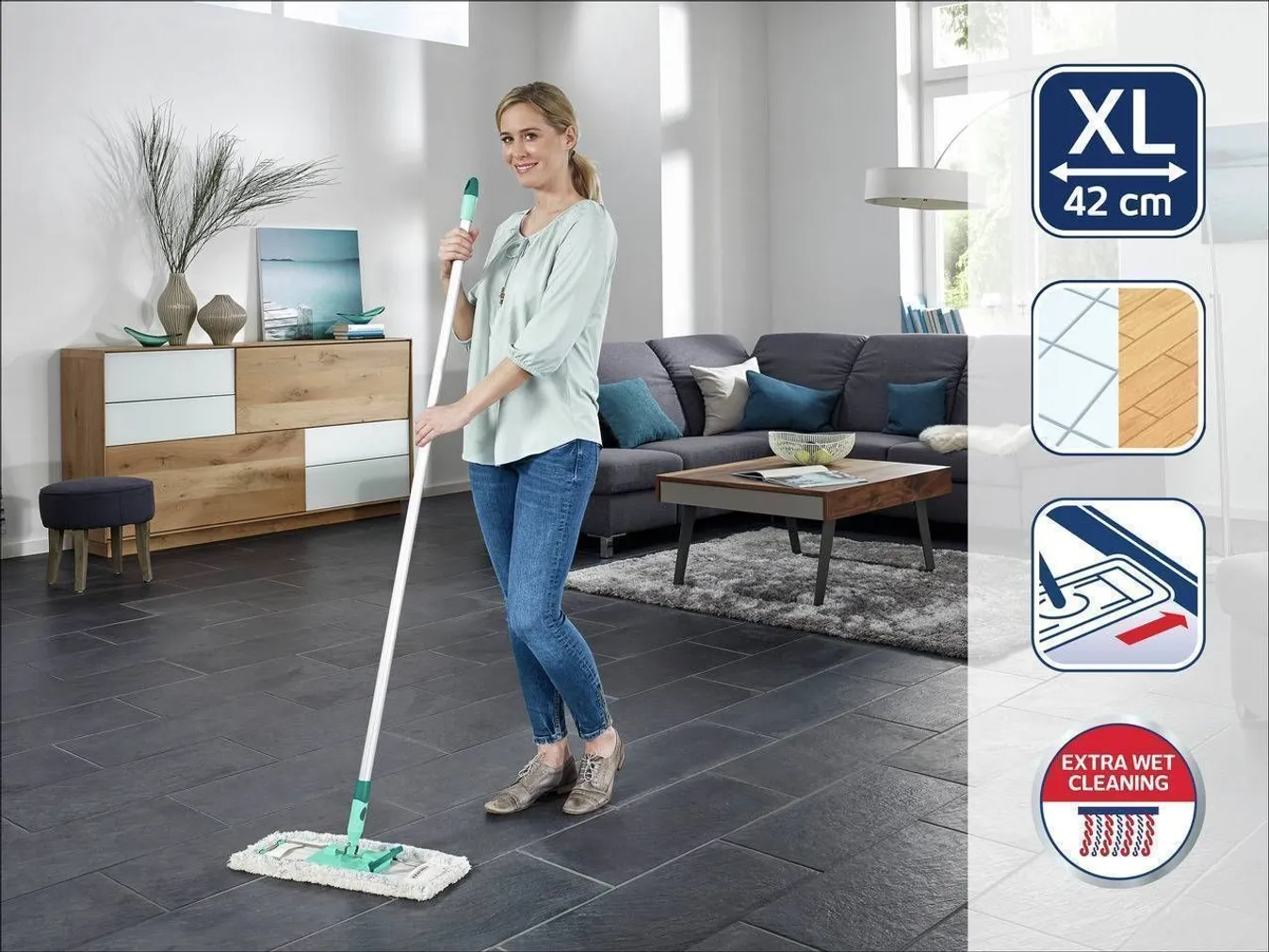 MOP VARREGA LEIFHEIT MIKROKIUD 42CM