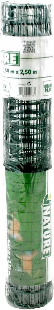 VÕRKAED PLASTIKKATTEGA 2,5MX0,5M 25MM