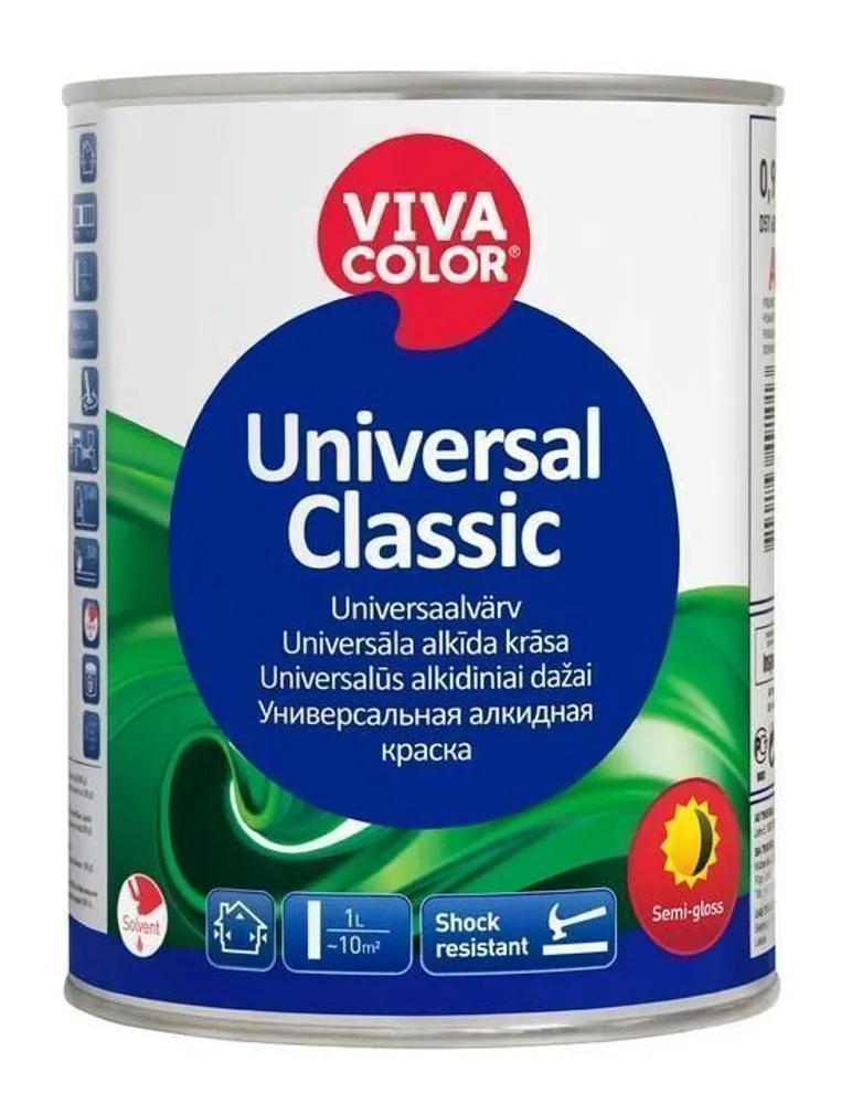 VÄRV UNIVERSAL CLASSIC 0,9L A POOLLÄIKIV