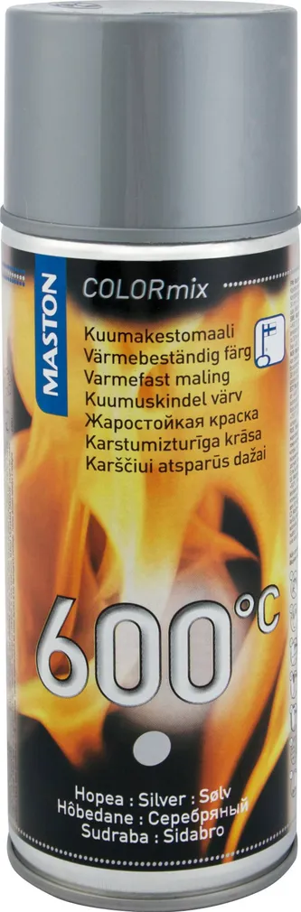 AEROSOOLVÄRV KUUMAK.HÕBE 600C 400ML