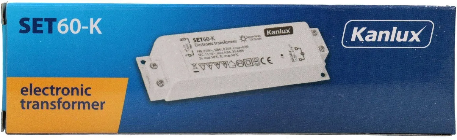 TRAFO 60W 220-240V;50HZ/11,6V; 4,9A TERMOKAITS.KANLUX