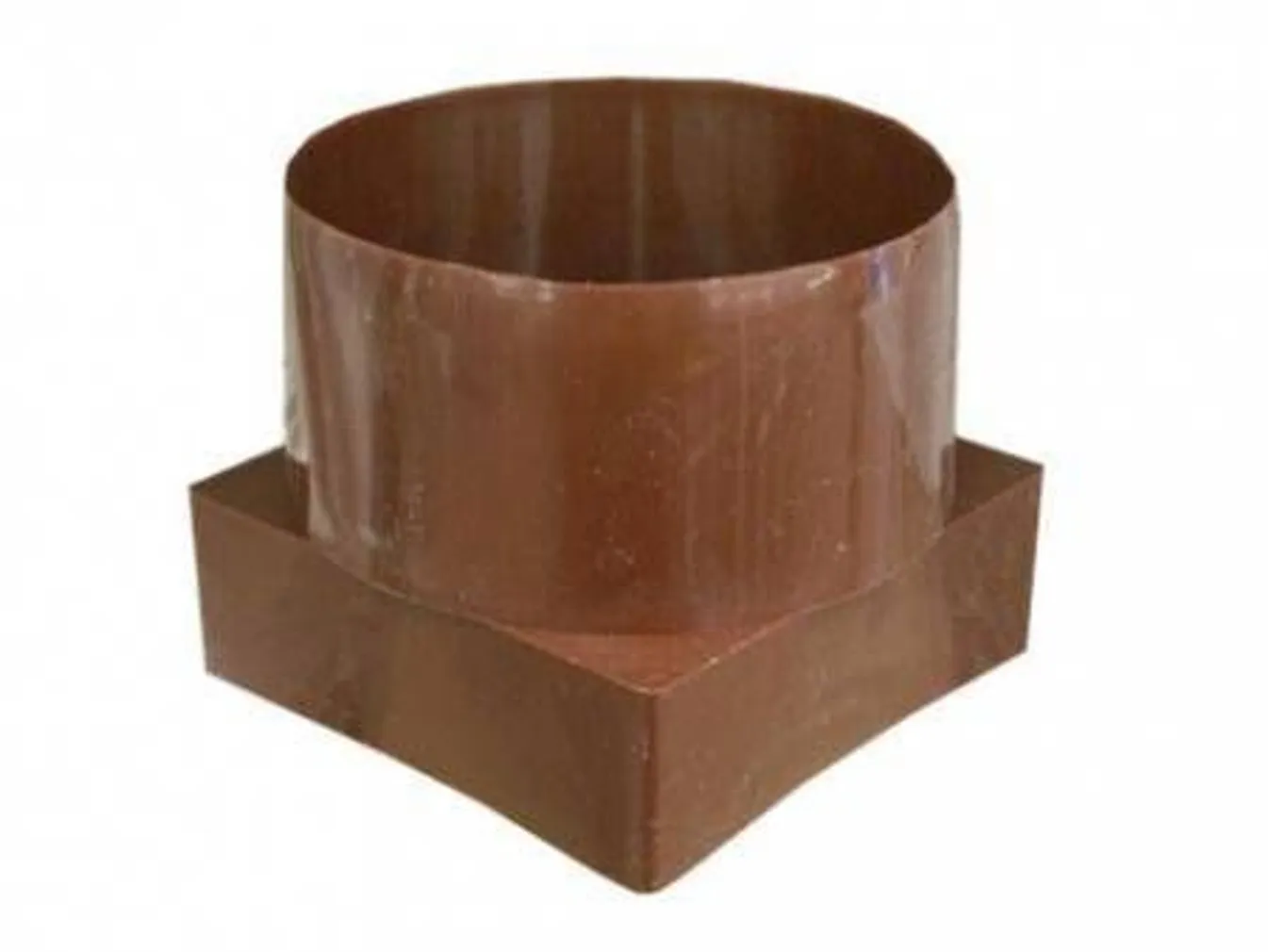 VENT.ADAPTER 90X90 D100 PRUUN EIROPLAST