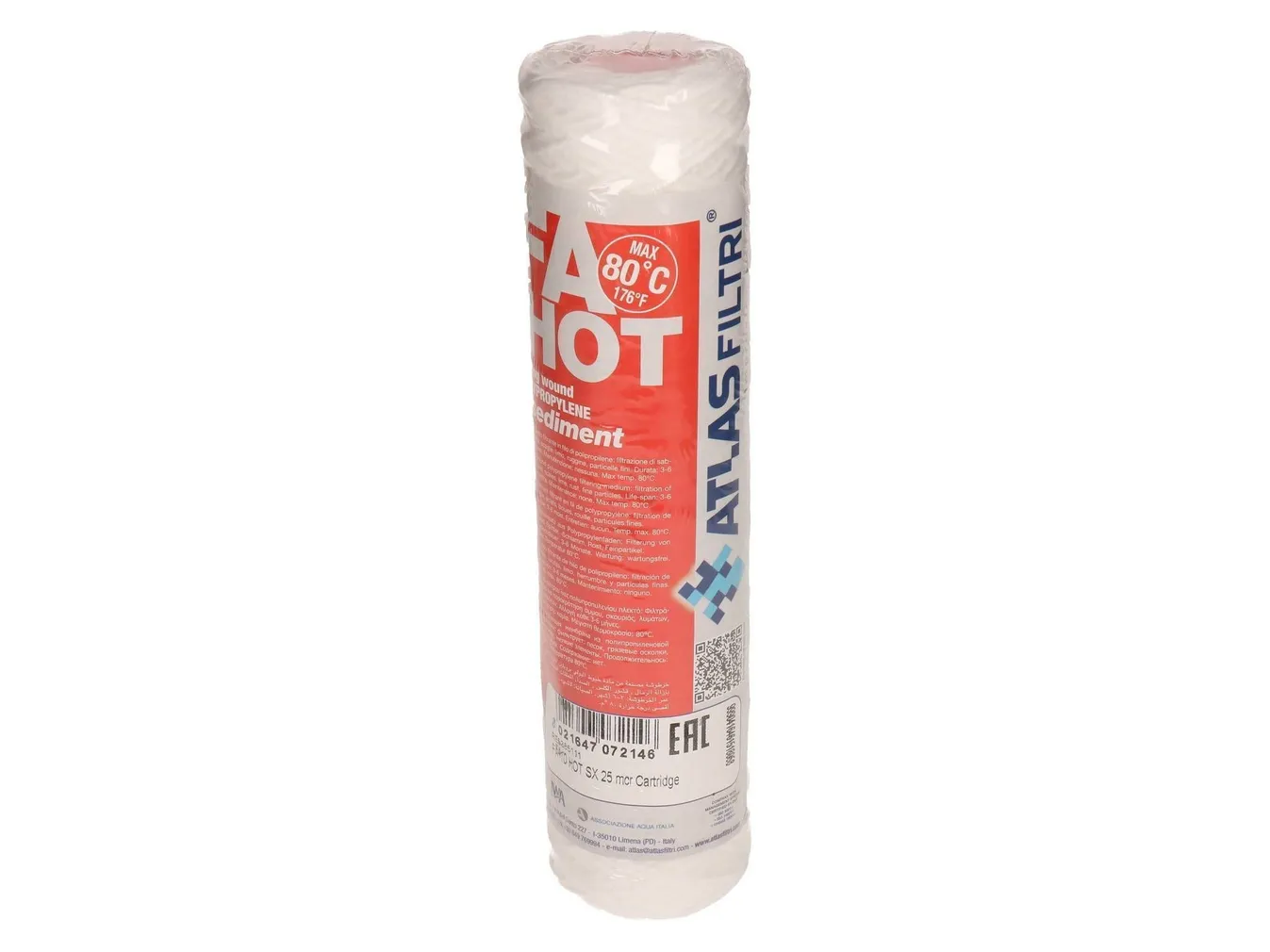 FILTRIELEMENT KUUMALE VEELE 80°C FA-SENIOR 10" NÖÖR 25 MIKROMEETRIT