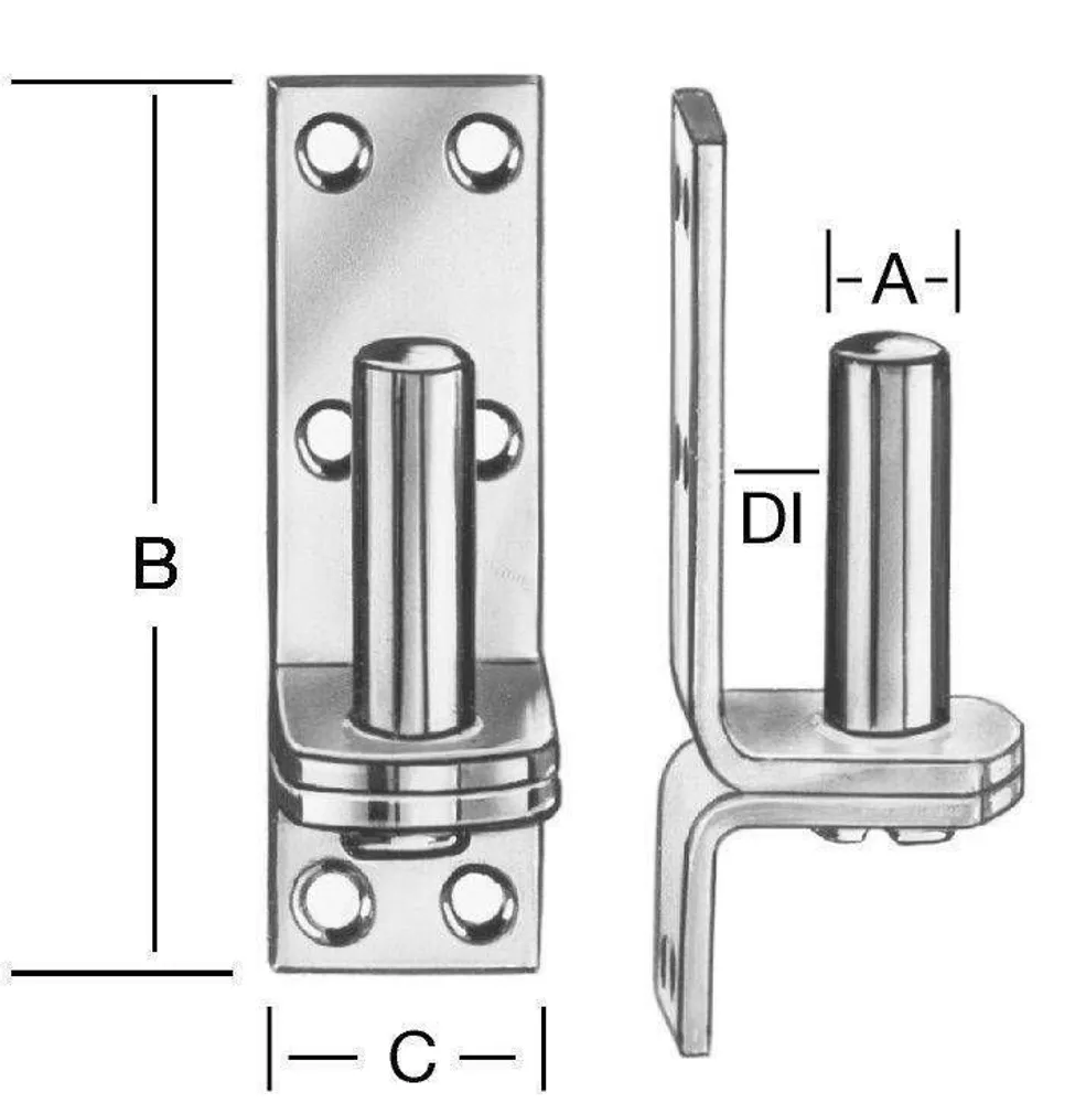 VÄRAVAHINGE VASTUS 16X123X40X12MM