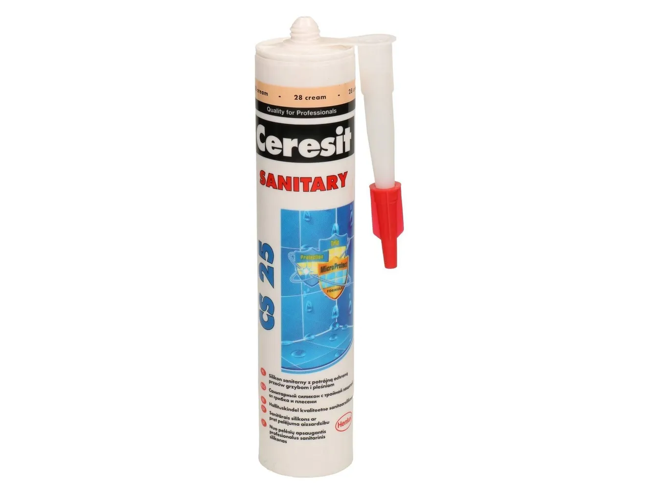 SANITAARSILIKOON CERESIT CS25 28 CREAM 280ML