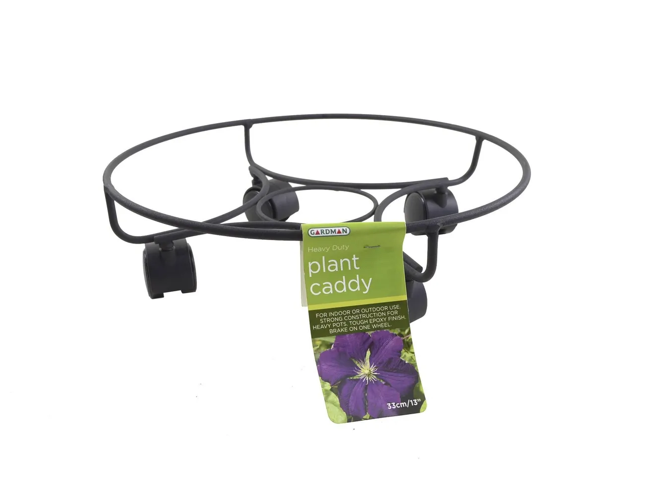 LILLEPOTI ALUS METALLIST RATASTEGA 35CM