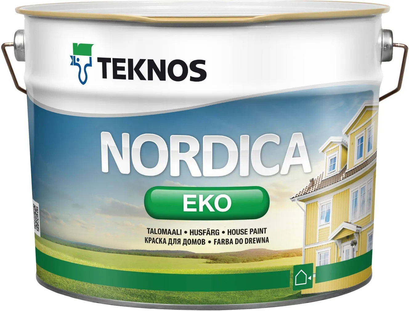 PUITFASSAADIVÄRV TEKNOS NORDICA EKO 9L VALGE LÄIKIV