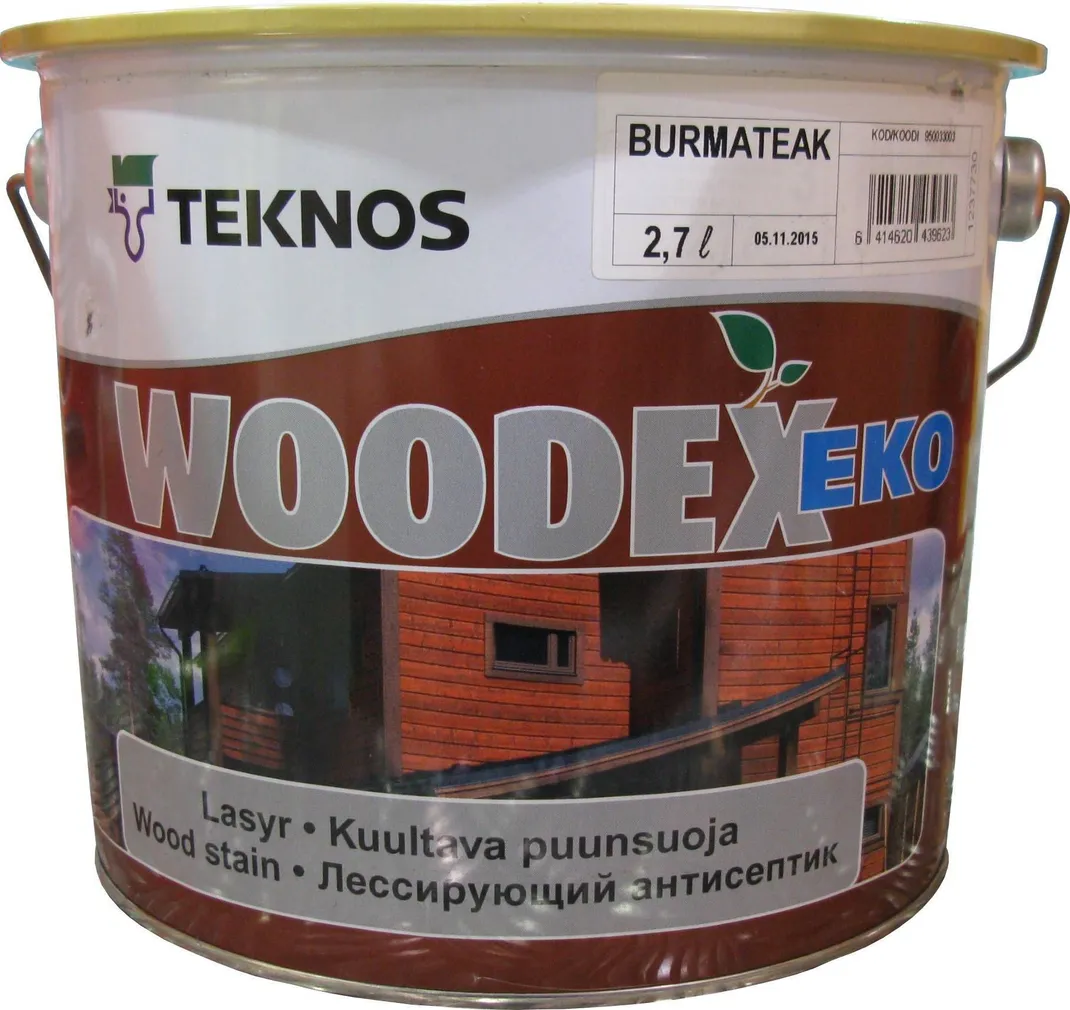 PUIDUKAITSEVAHEND WOODEX EKO 2,7L BURMA TEAK POOLLÄIKIV