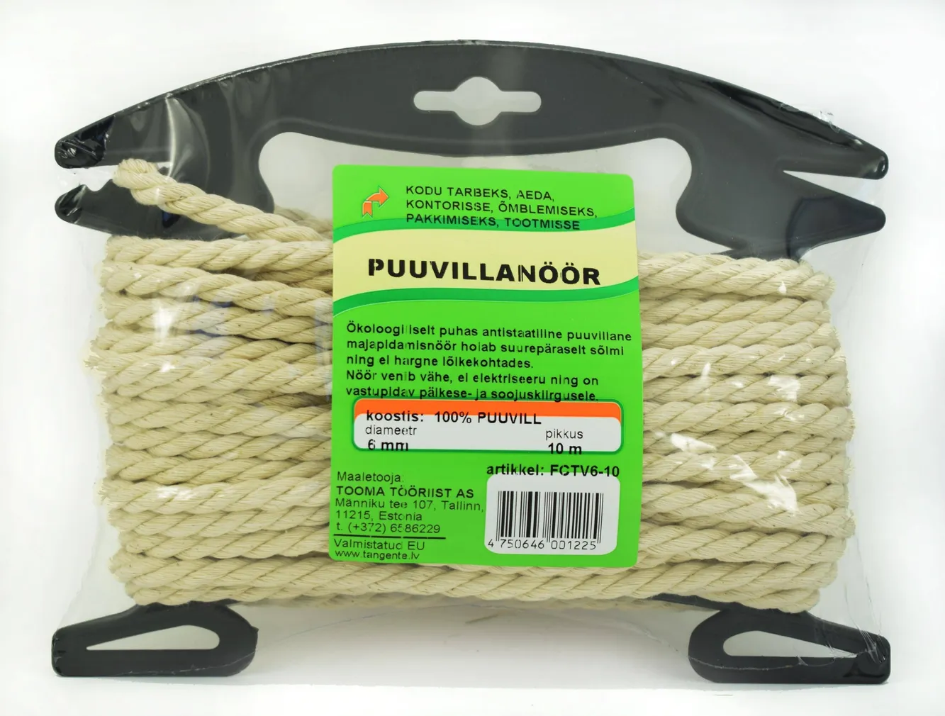 NÖÖR PUUVILLANE 6,0MM 20M RAAMIL