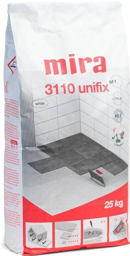 PLAADISEGU MIRA 3110 UNIFIX VALGE 25KG