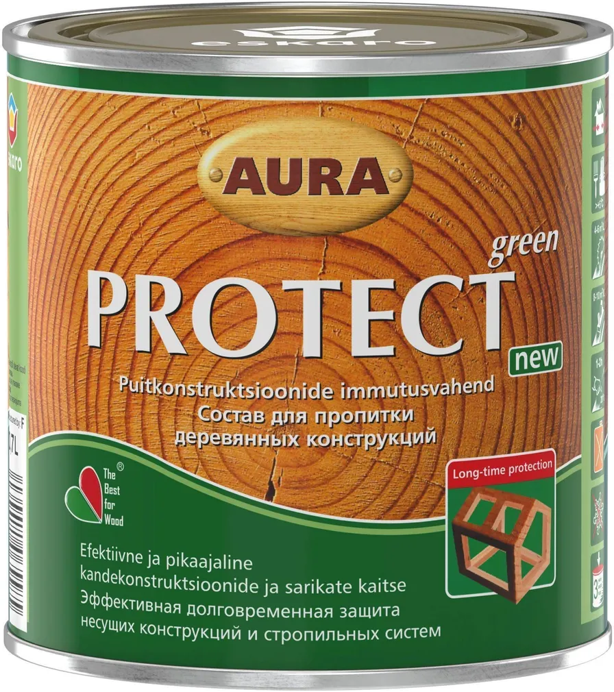 PUIDU SÜVAIMMUTUSVAHEND AURA PROTECT GREEN 0,7L ROHELINE
