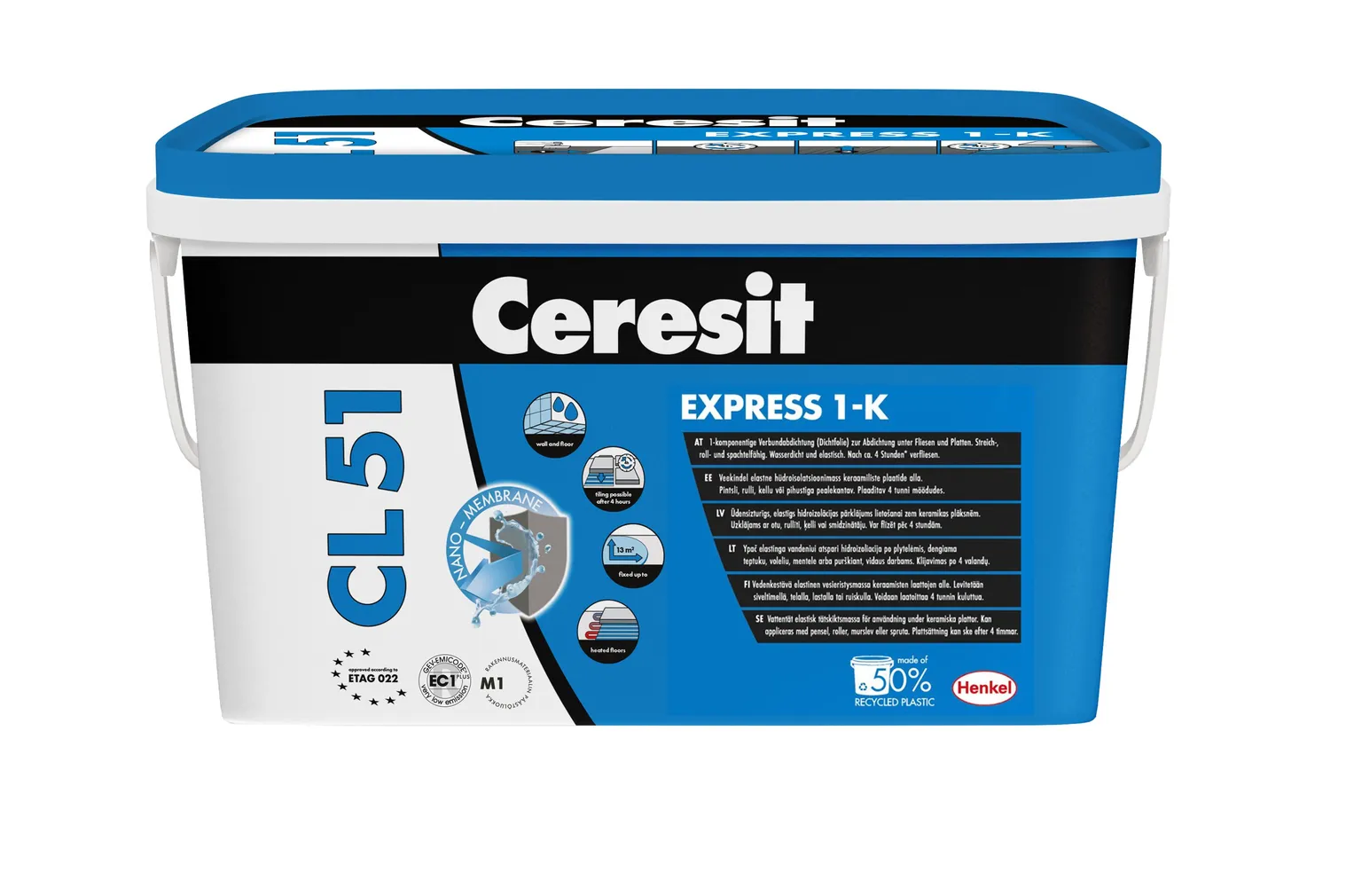 HÜDROISOLATSIOONIMASTIKS CERESIT CL51 15KG