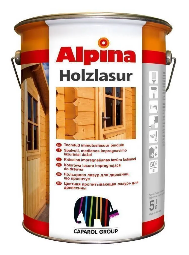 PUIDUKAITSEVAHEND ALPINA LASUR FÜR HOLZ 10L MÄND