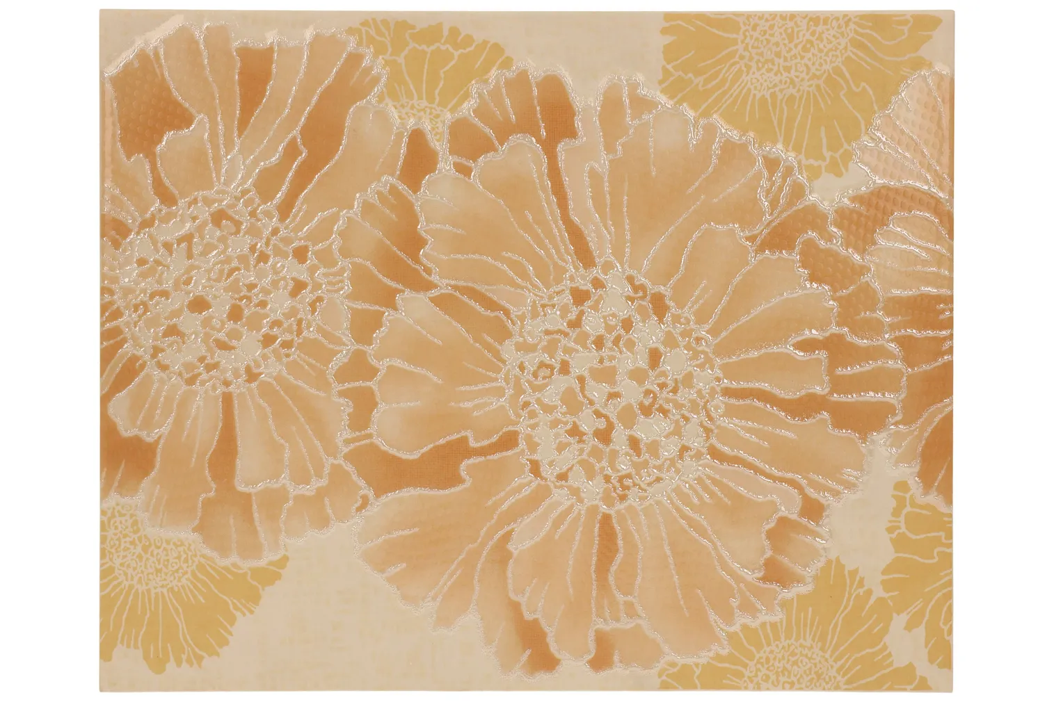 KERAAMILINE DEKOORPLAAT 200X250MM, PILT STELLA YELLOW