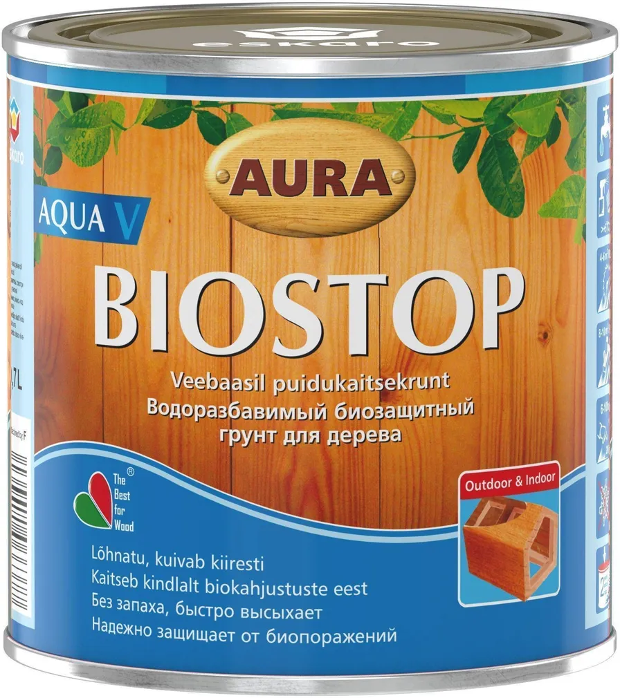 PUIDUKAITSEKRUNT AURA BIOSTOP AQUA V 0,7L VÄRVITU