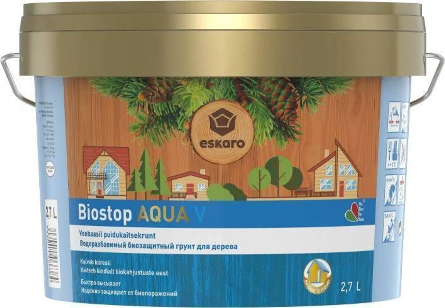 PUIDUKAITSEKRUNT AURA BIOSTOP AQUA V 2,7L VÄRVITU