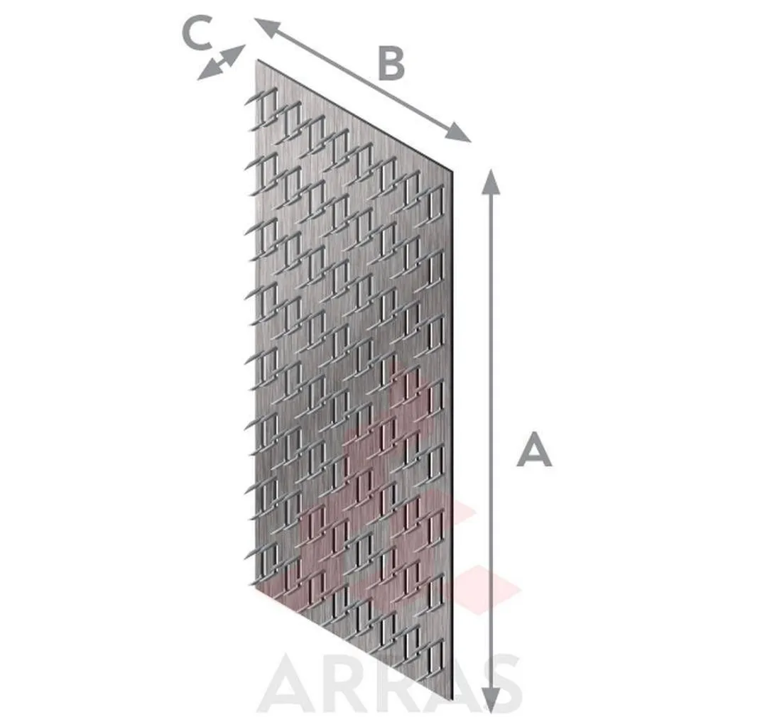 OGAPLAAT 96X200X1,3 MM